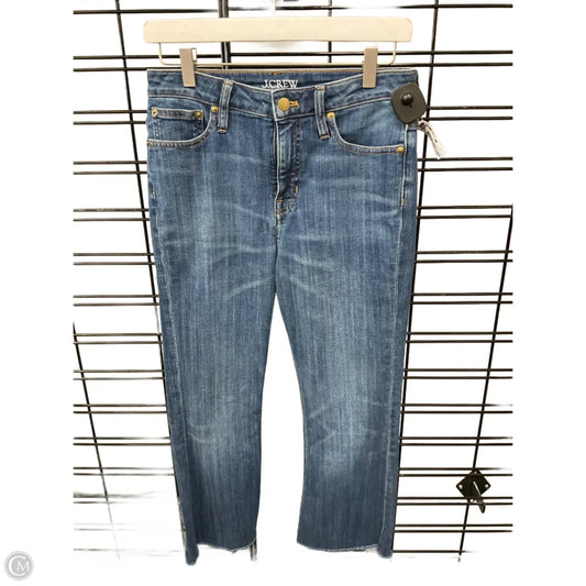 Jeans Flared By J. Crew In Blue Denim, Size: 0p