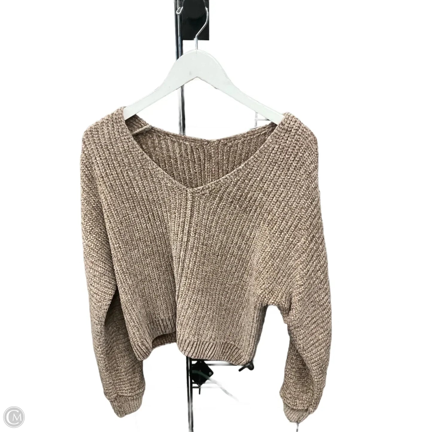 Sweater By Clothes Mentor In Tan, Size: S