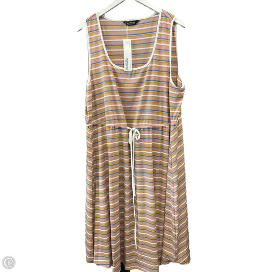Dress Casual Midi By Clothes Mentor In Multi-colored, Size: 3x