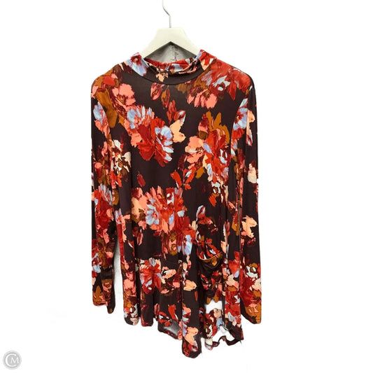 Tunic Long Sleeve By Logo In Multi-colored, Size: L