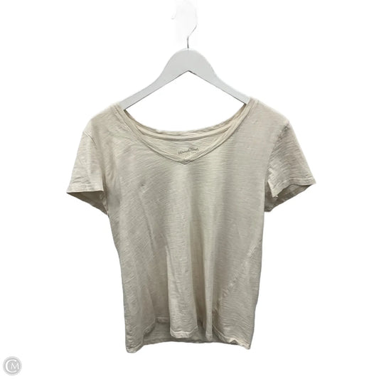 Top Short Sleeve By Universal Thread In Cream, Size: L