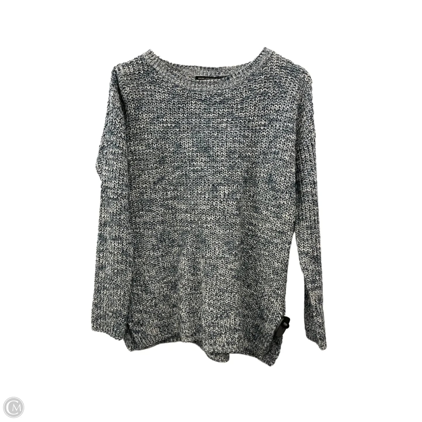 Sweater By Clothes Mentor In Blue & White, Size: M