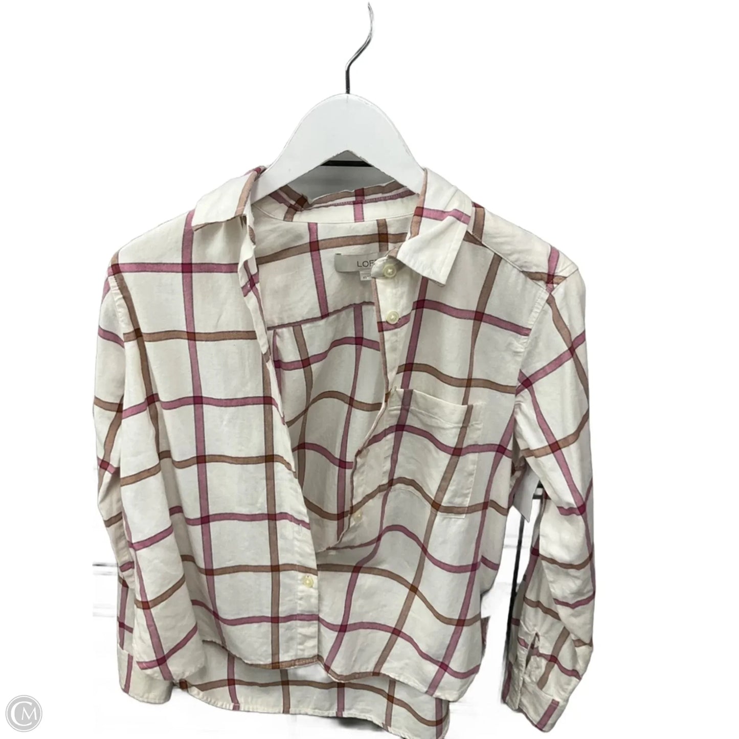 Top Long Sleeve By Loft In Multi-colored, Size: Xs