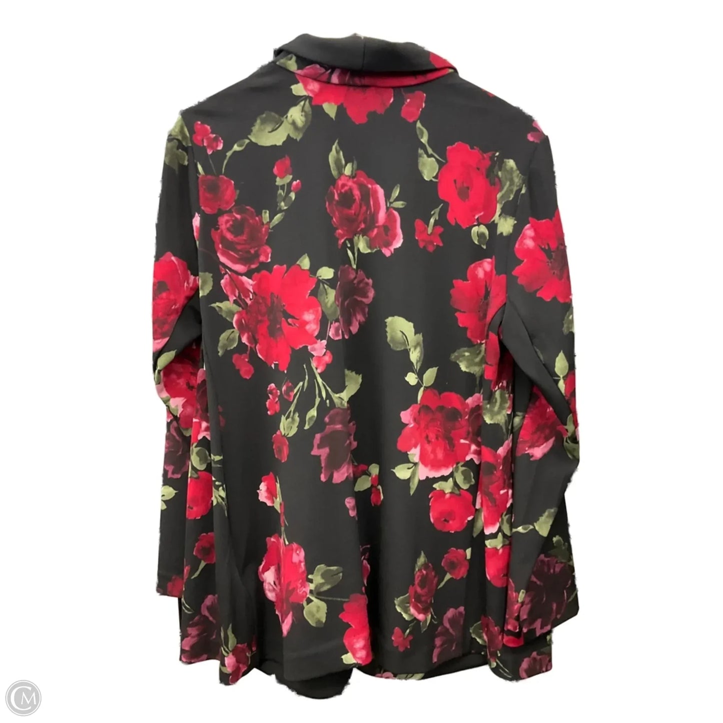 Blazer By Susan Graver In Black & Red, Size: 1x