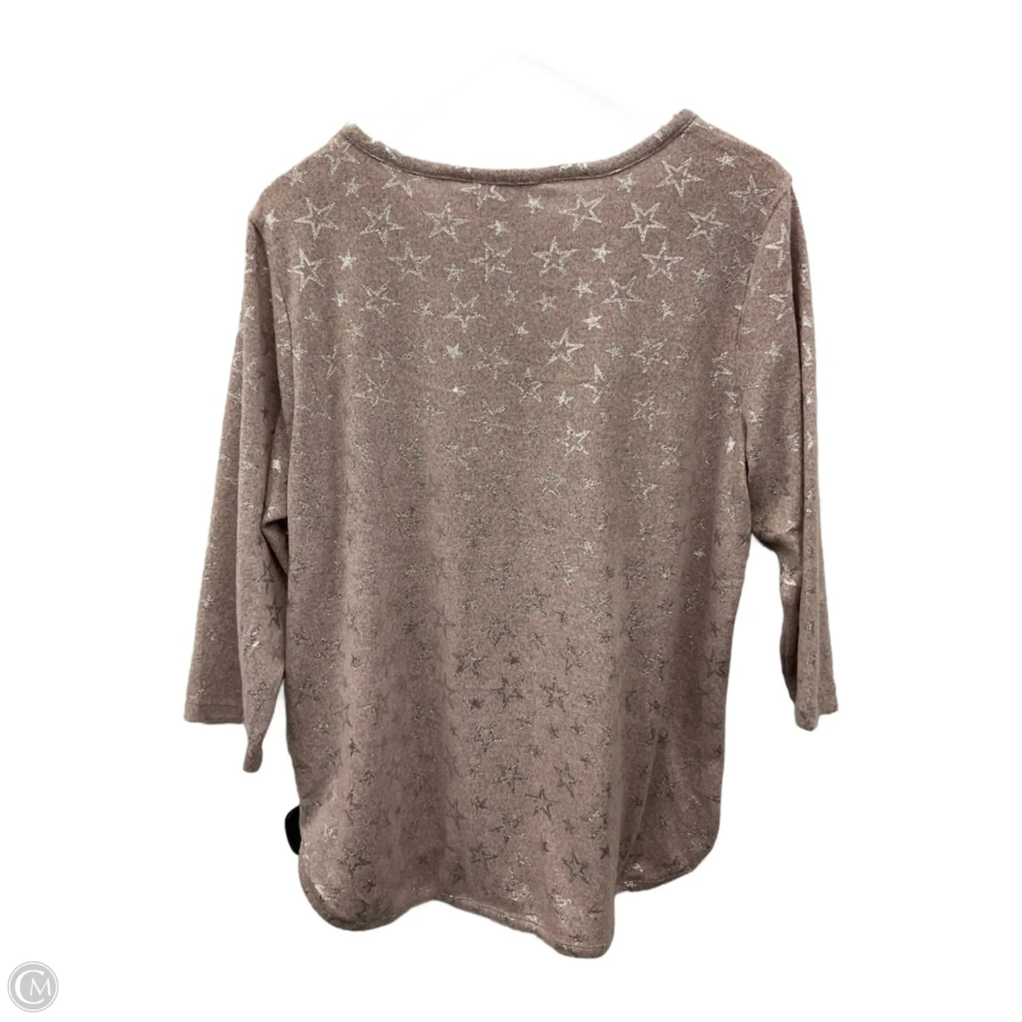 Top Long Sleeve By Clothes Mentor In Pink, Size: Xl