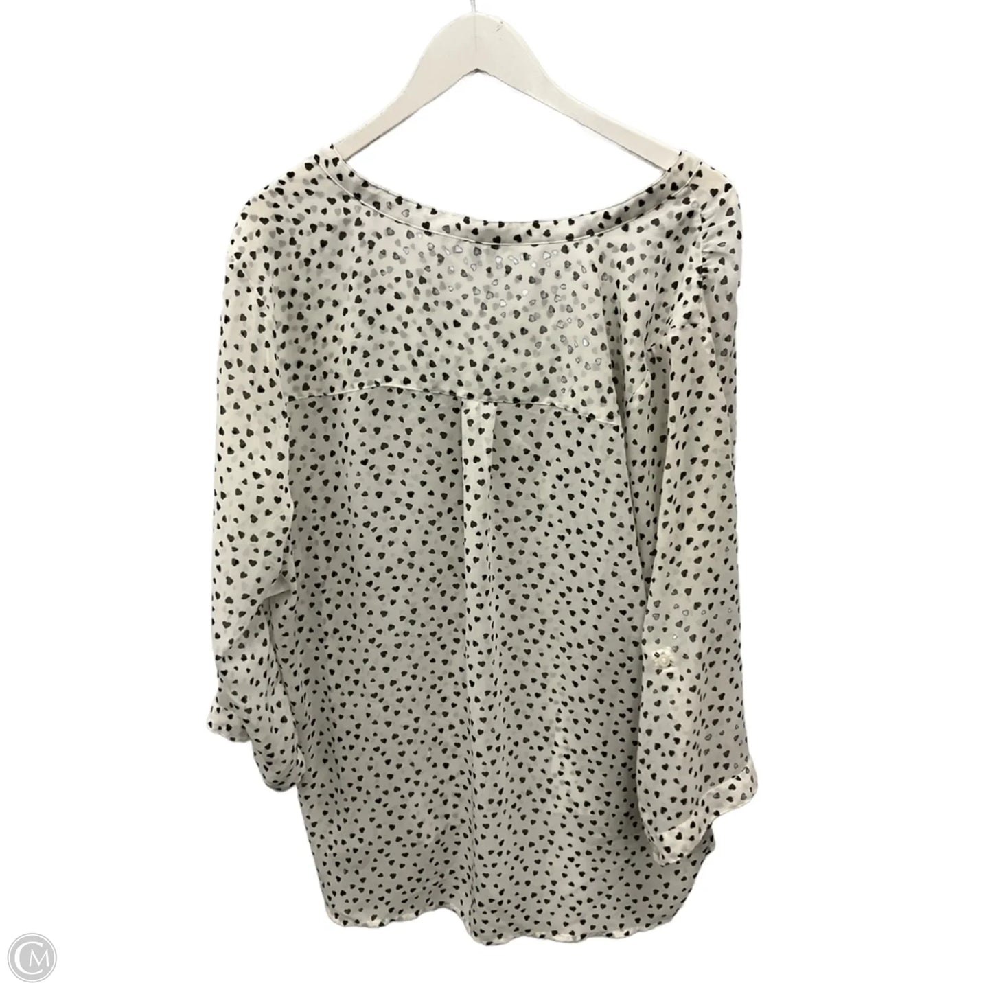Top 3/4 Sleeve By Maurices In Black & White, Size: Xxl