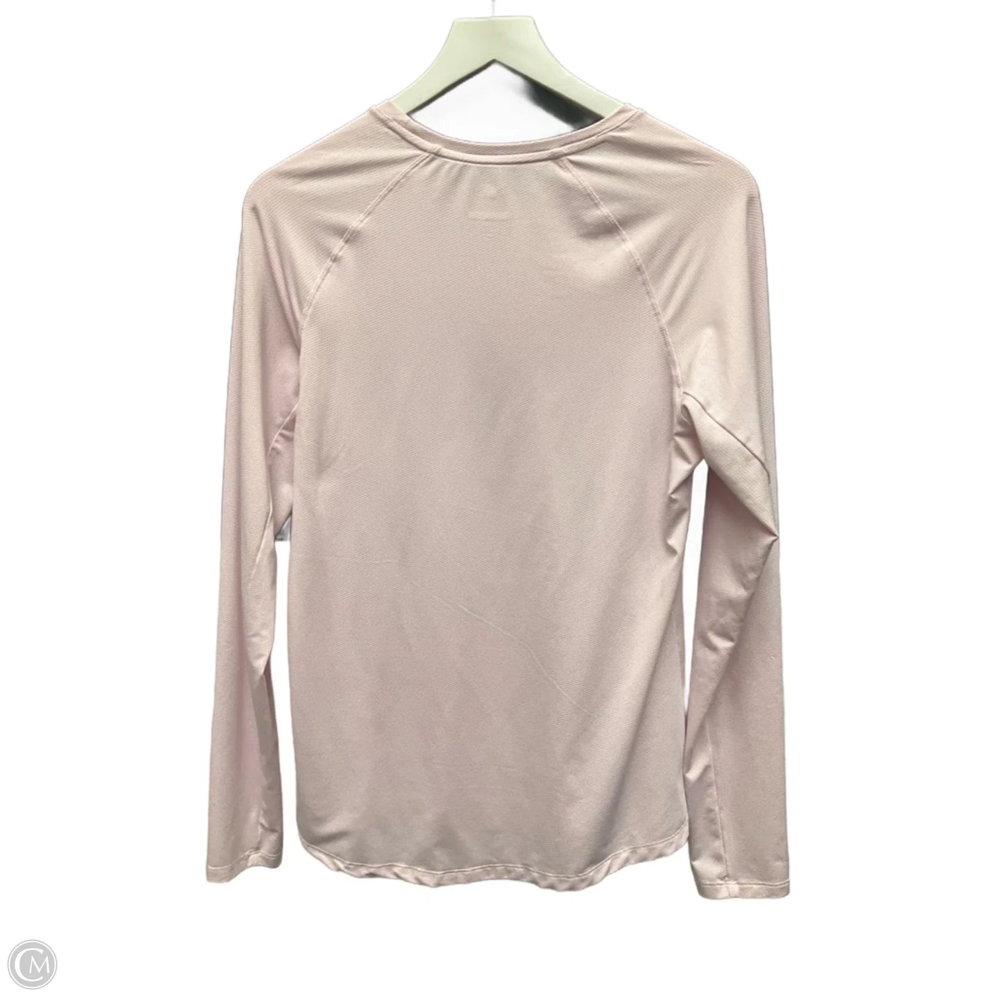 Athletic Top Long Sleeve Crewneck By Adidas In Pink, Size: L