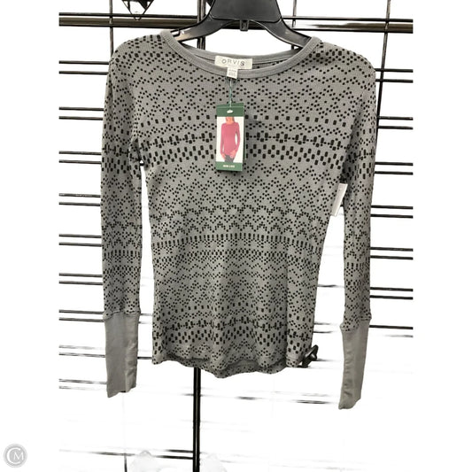 Top Long Sleeve By Orvis In Grey, Size: Xs