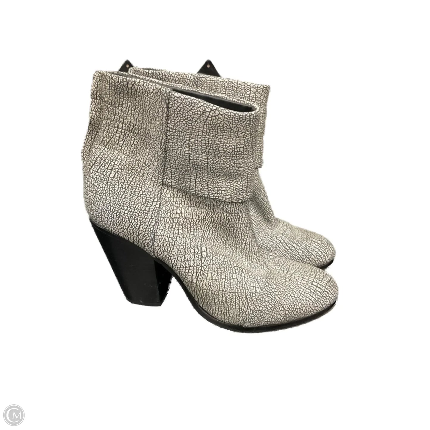 Boots Ankle Heels By Rag And Bone In Grey, Size: 8