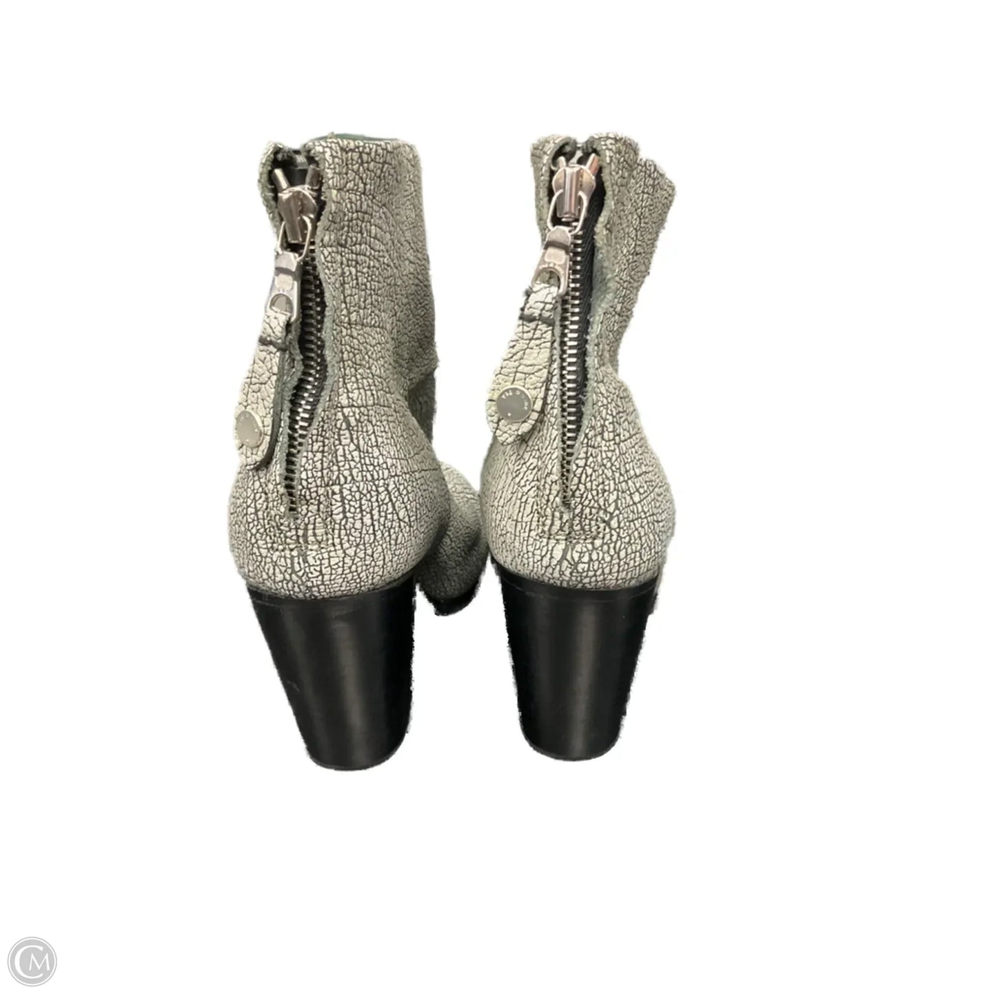 Boots Ankle Heels By Rag And Bone In Grey, Size: 8