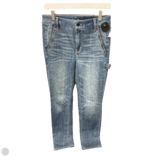 Jeans Straight By White House Black Market In Blue Denim, Size: 4