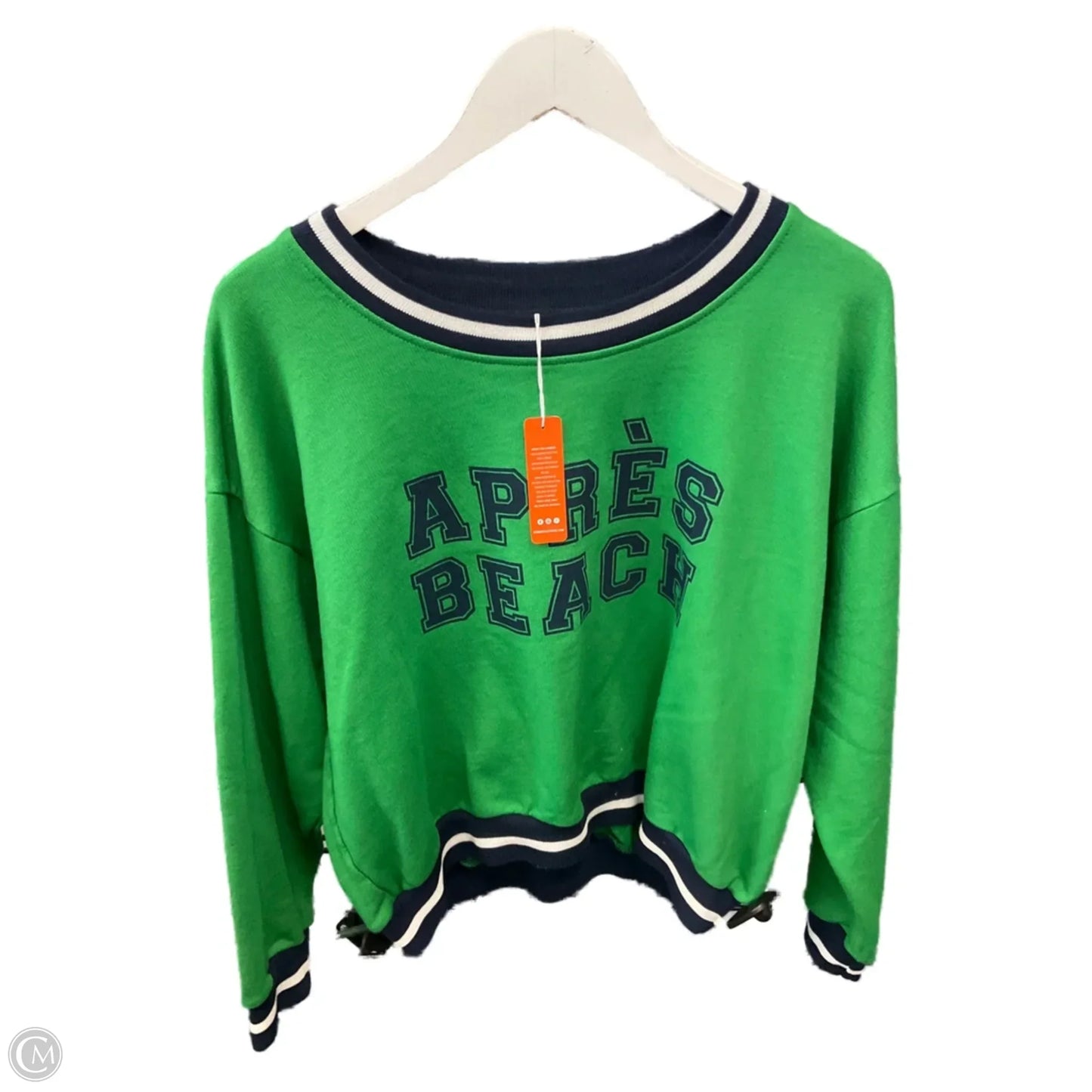 Sweatshirt Crewneck By Sundry In Green, Size: M