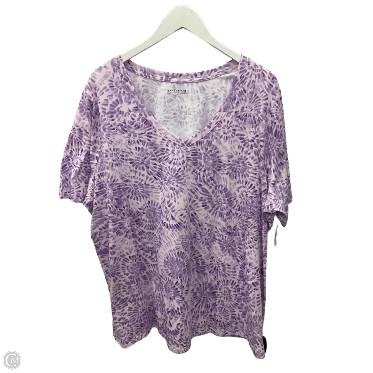 Top Short Sleeve By Lane Bryant In Purple, Size: 3x