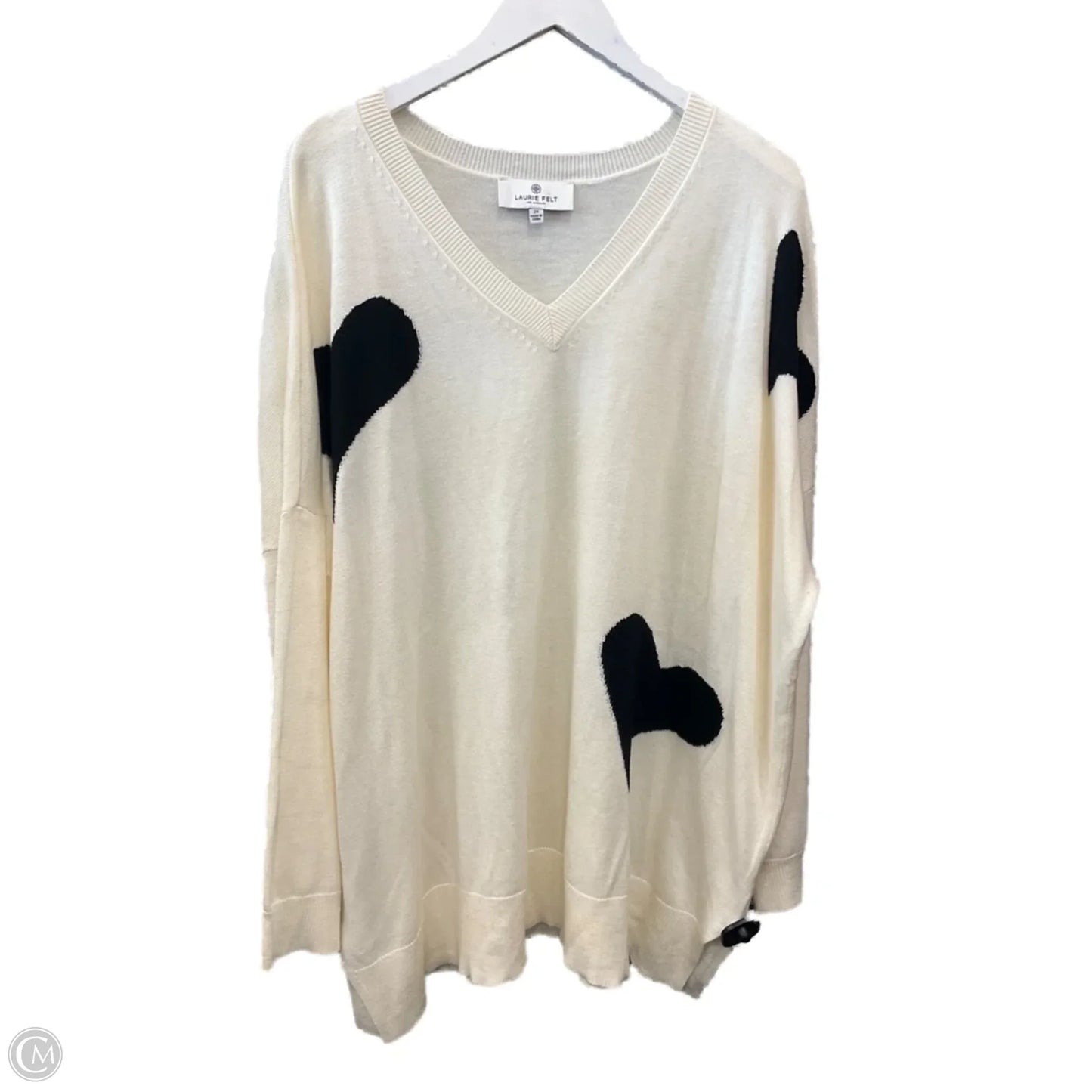 Sweater By Laurie Felt In Cream, Size: 2x