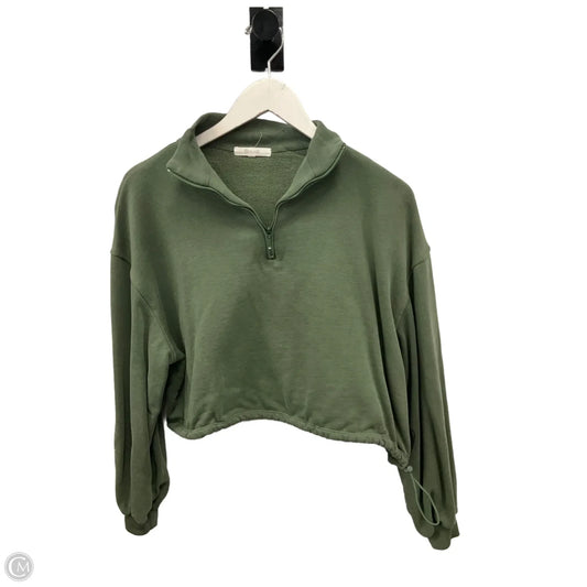Sweatshirt Collar By Clothes Mentor In Green, Size: Xs