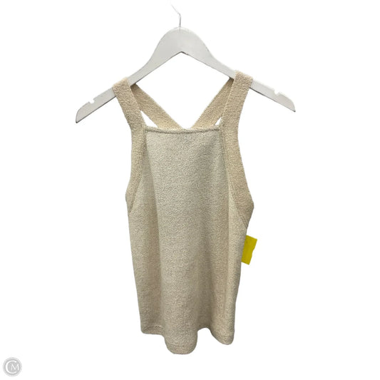 Top Sleeveless By Clothes Mentor In Cream, Size: M