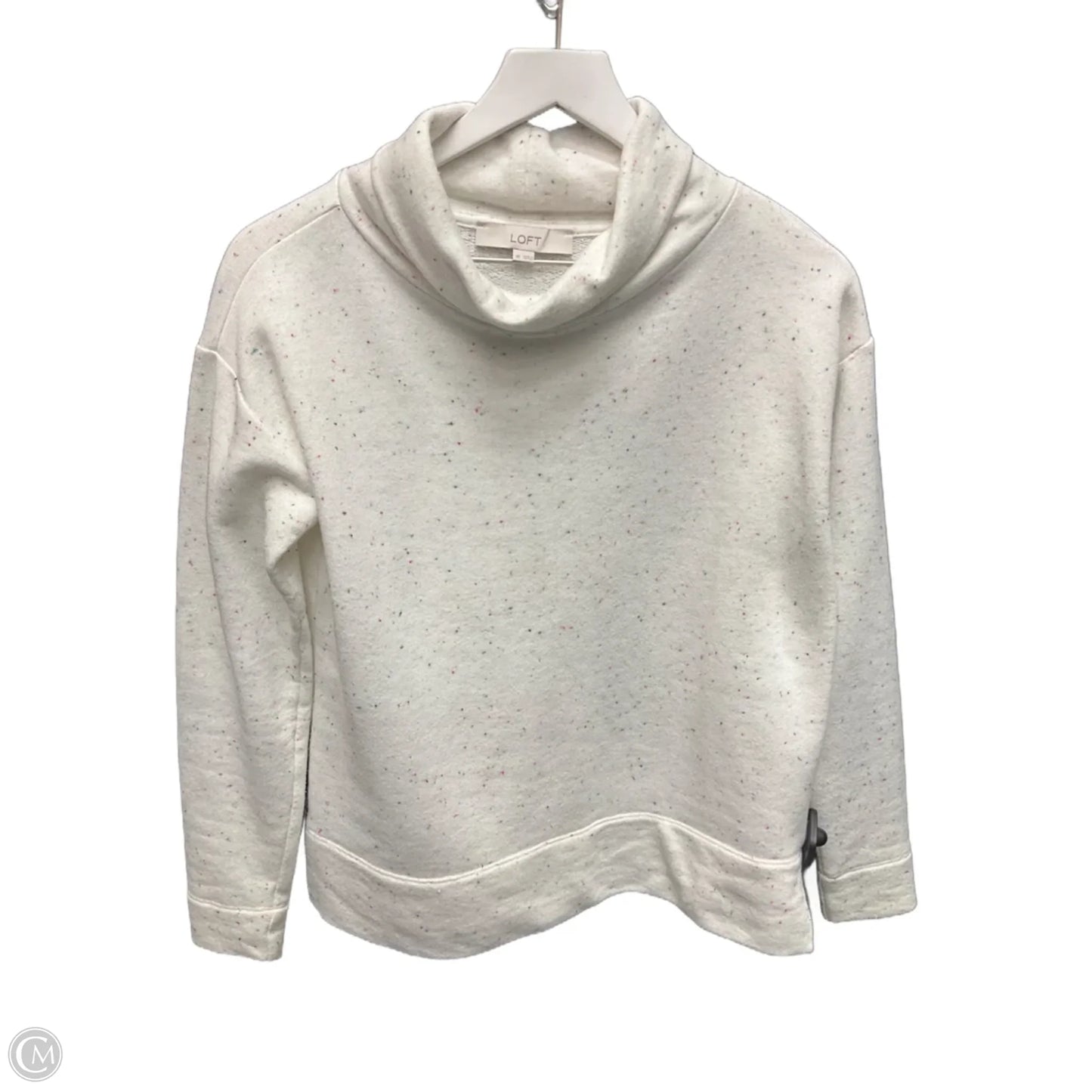 Top Long Sleeve By Loft In Cream, Size: Xs