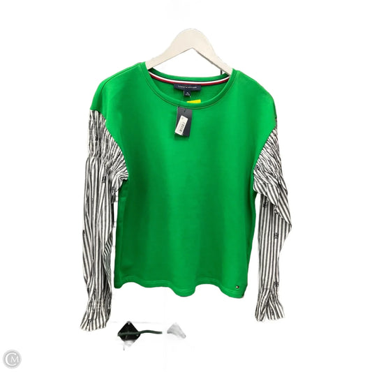 Top Long Sleeve By Tommy Hilfiger In Green, Size: M