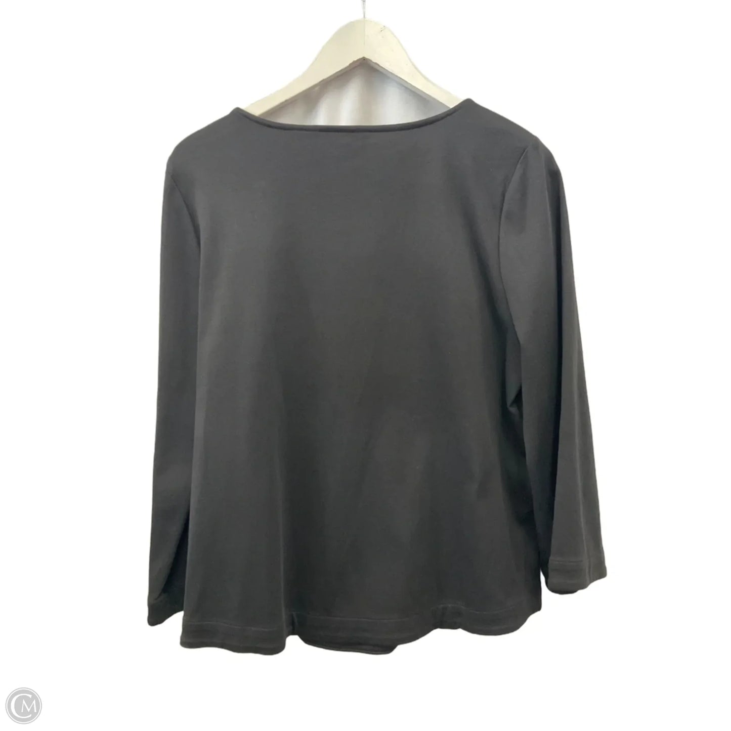 Top Long Sleeve By Chicos In Black, Size: L