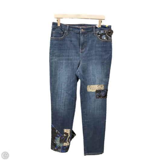 Jeans Straight By Chicos In Blue Denim, Size: 10