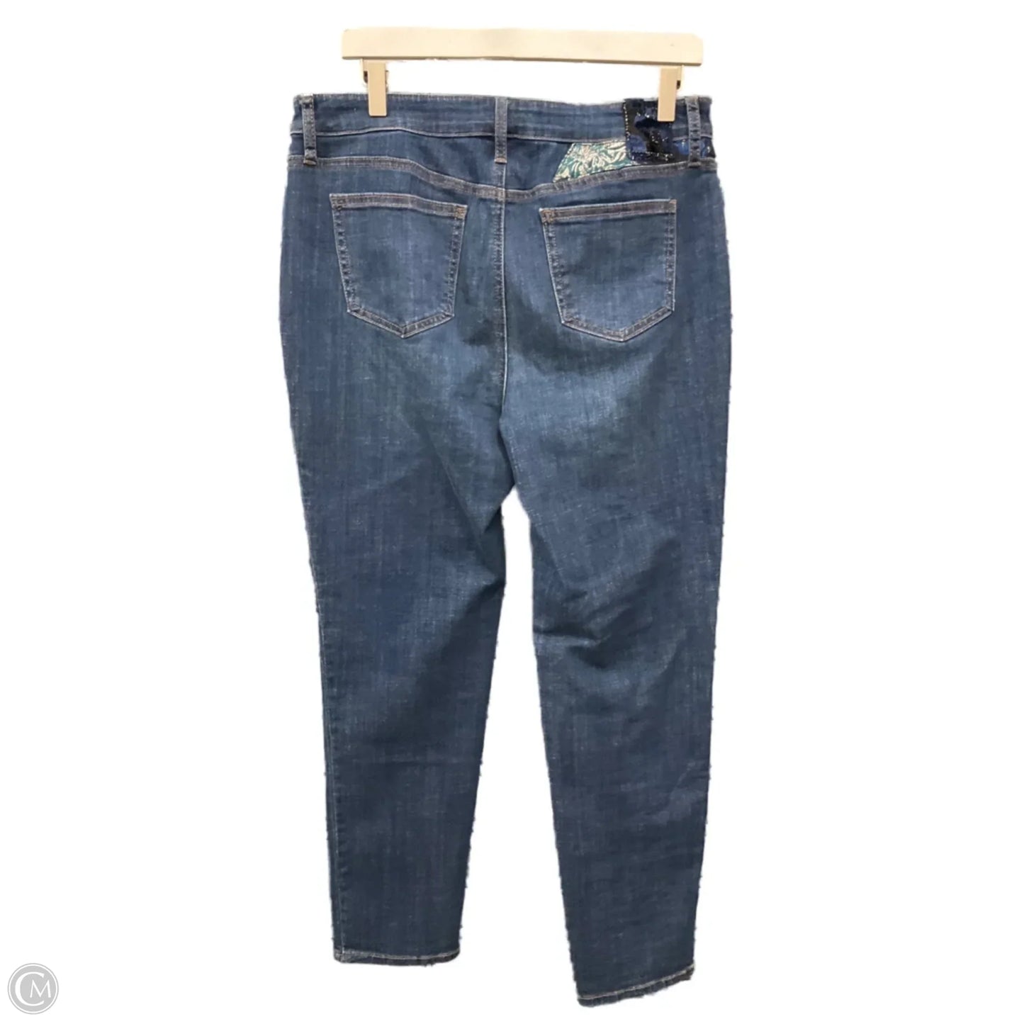 Jeans Straight By Chicos In Blue Denim, Size: 10