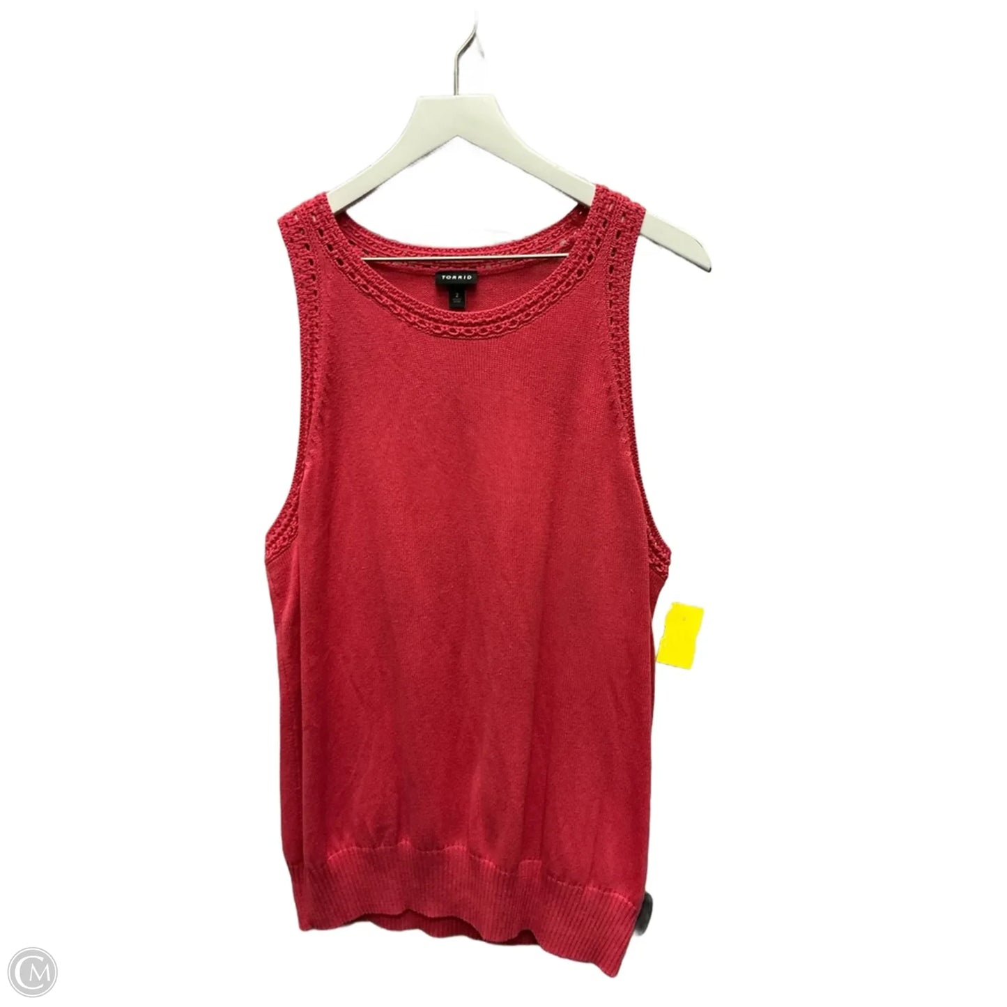 Top Sleeveless By Torrid In Coral, Size: 2x