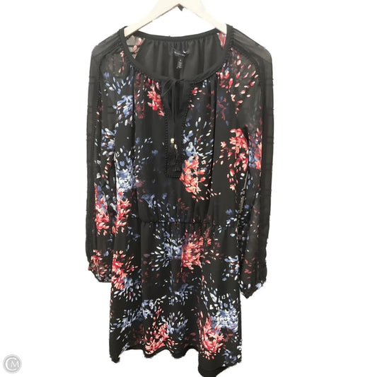 Dress Casual Midi By White House Black Market In Black, Size: M