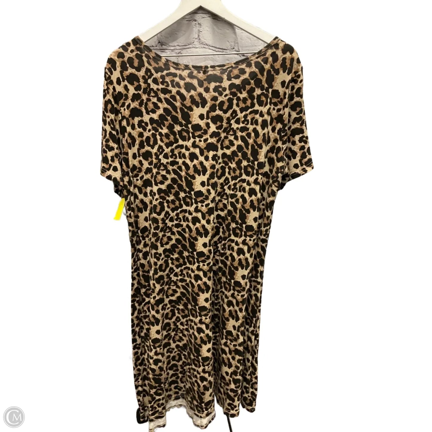 Dress Casual Midi By Clothes Mentor In Animal Print, Size: 3x