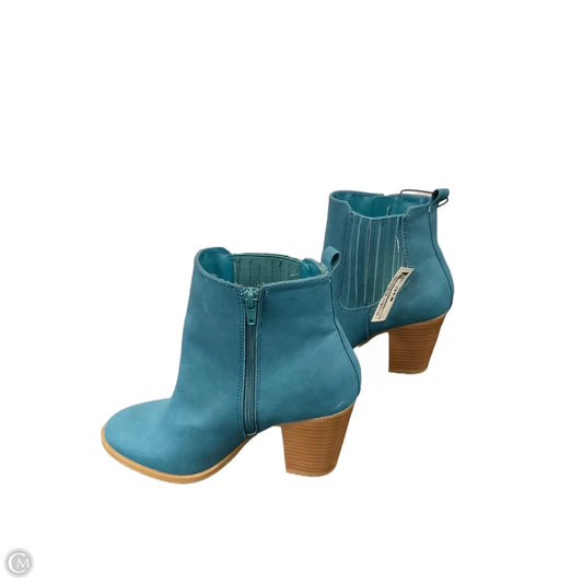 Boots Ankle Heels By Serra In Teal, Size: 9