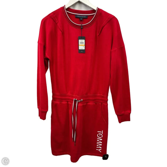 Dress Casual Midi By Tommy Hilfiger In Red, Size: S