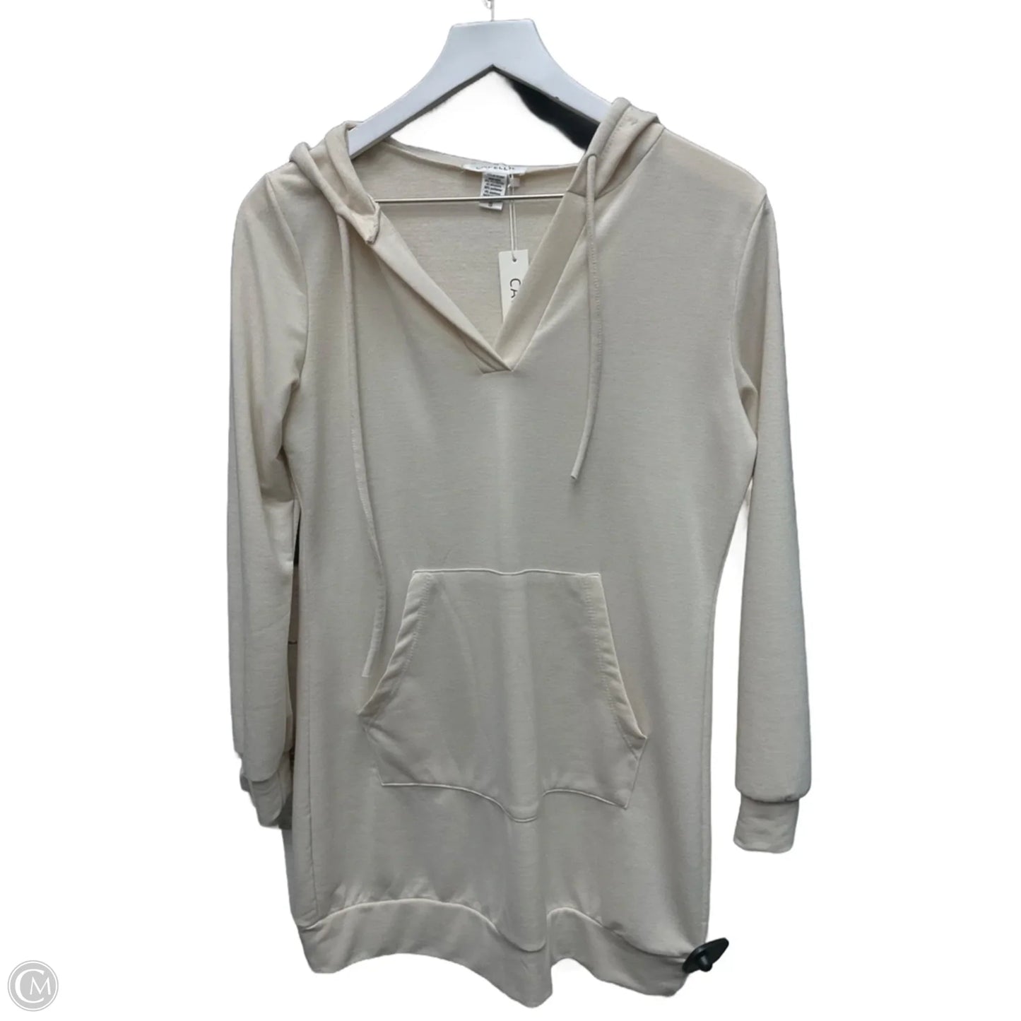 Tunic Long Sleeve By Clothes Mentor In Cream, Size: S