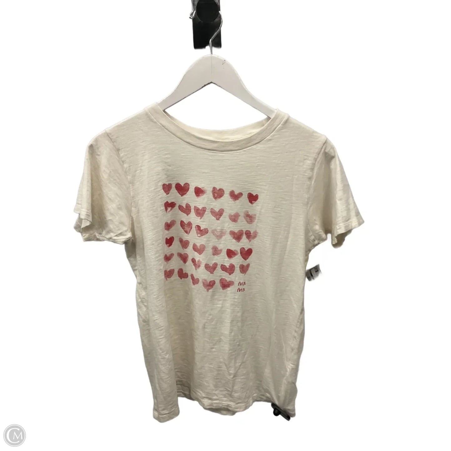 Top Short Sleeve By J. Crew In White, Size: S