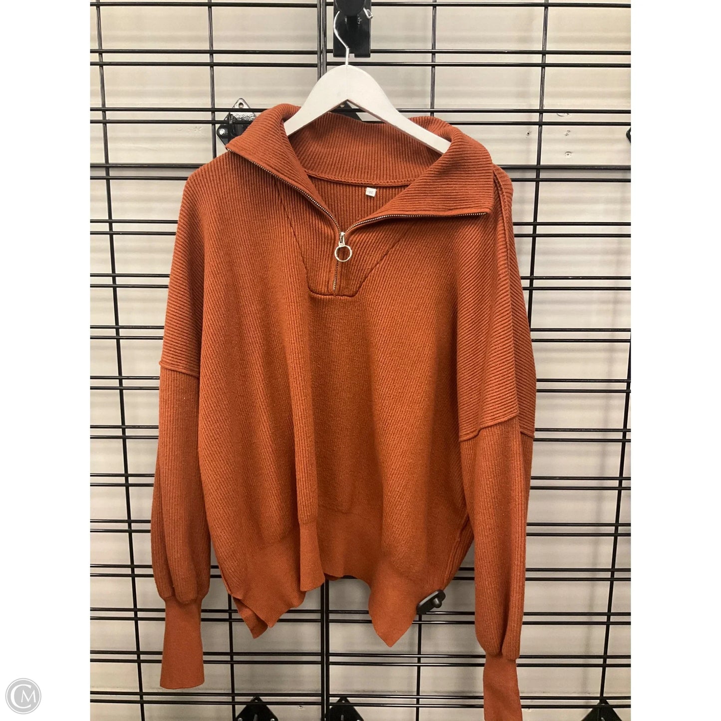 Sweater By Clothes Mentor In Orange, Size: Xl