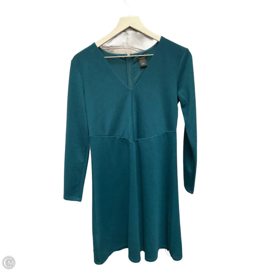 Dress Casual Midi By Ann Taylor In Teal, Size: S