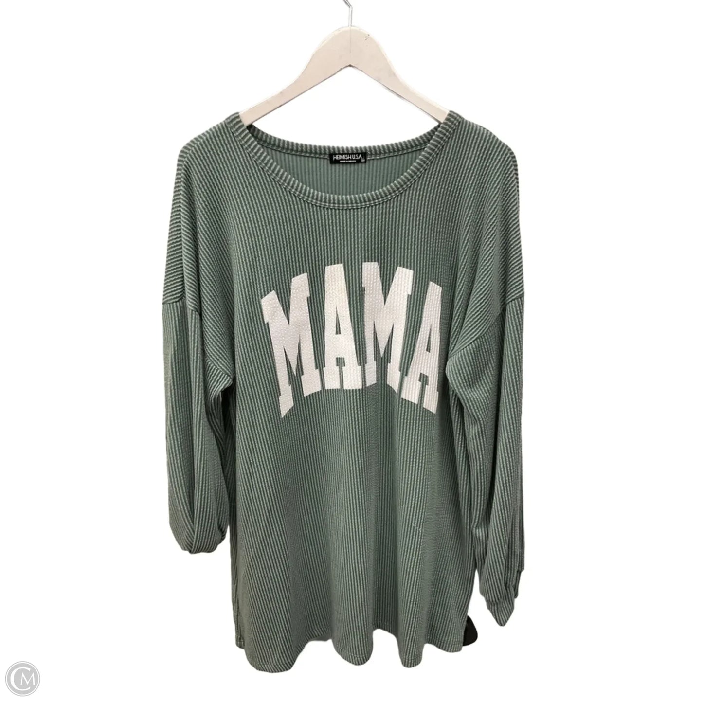 Top Long Sleeve By Heimish Usa In Green, Size: 3x