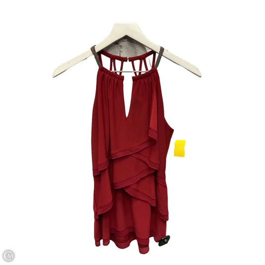 Top Sleeveless By White House Black Market In Red, Size: Xs
