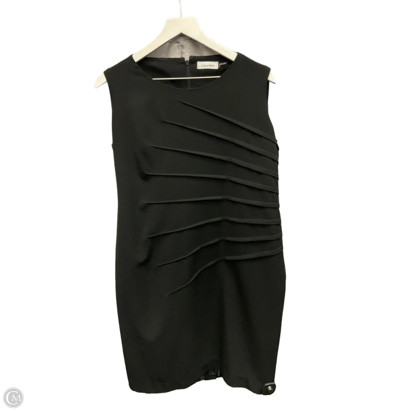 Dress Casual Midi By Calvin Klein In Black, Size: Xl