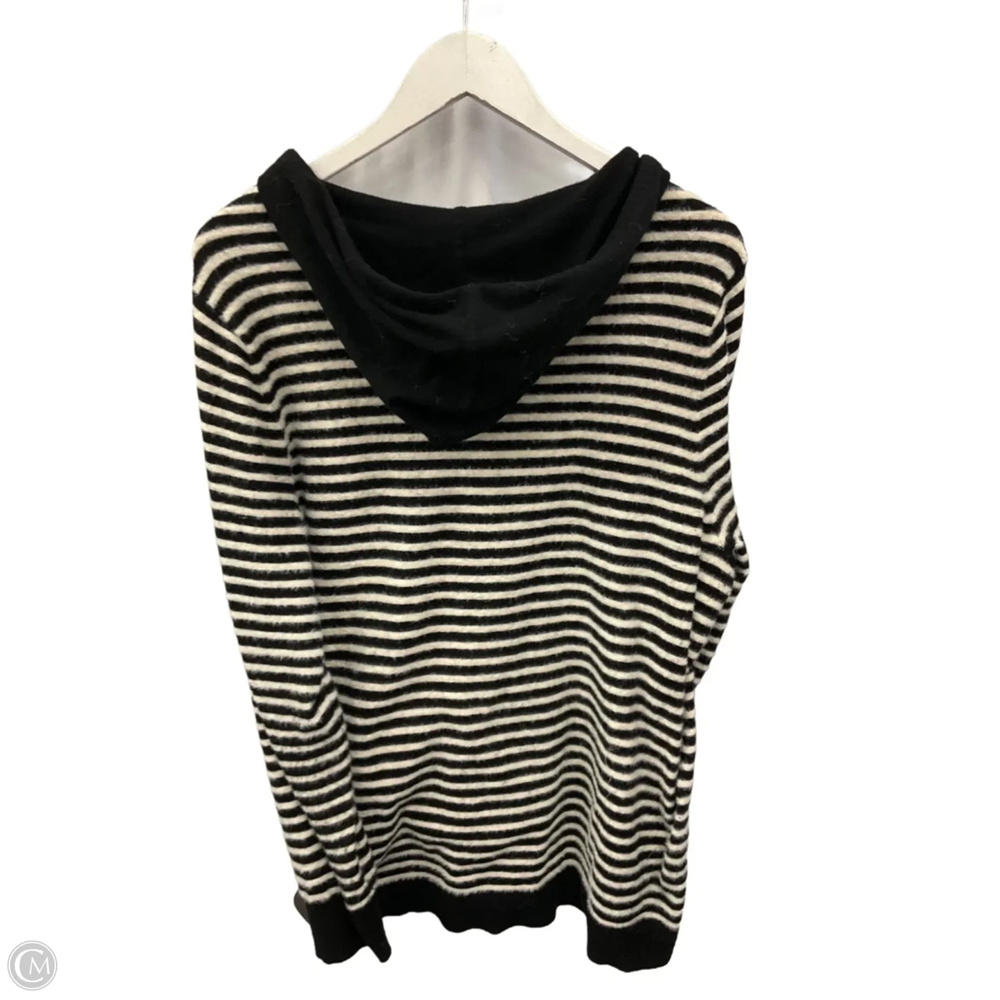 Sweater By Chicos In Black & White, Size: Xl