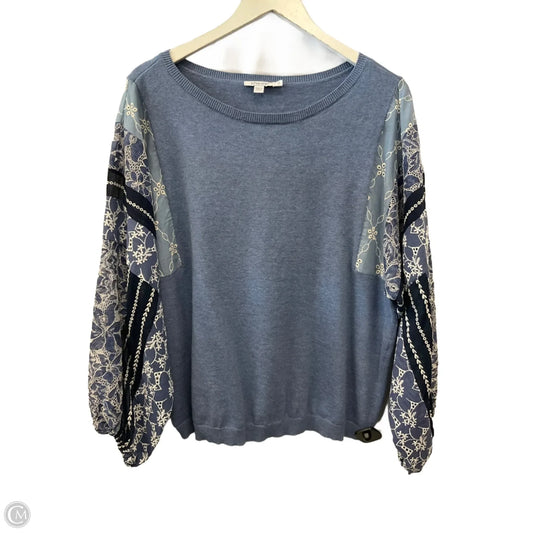 Top Long Sleeve By Chicos In Blue, Size: L
