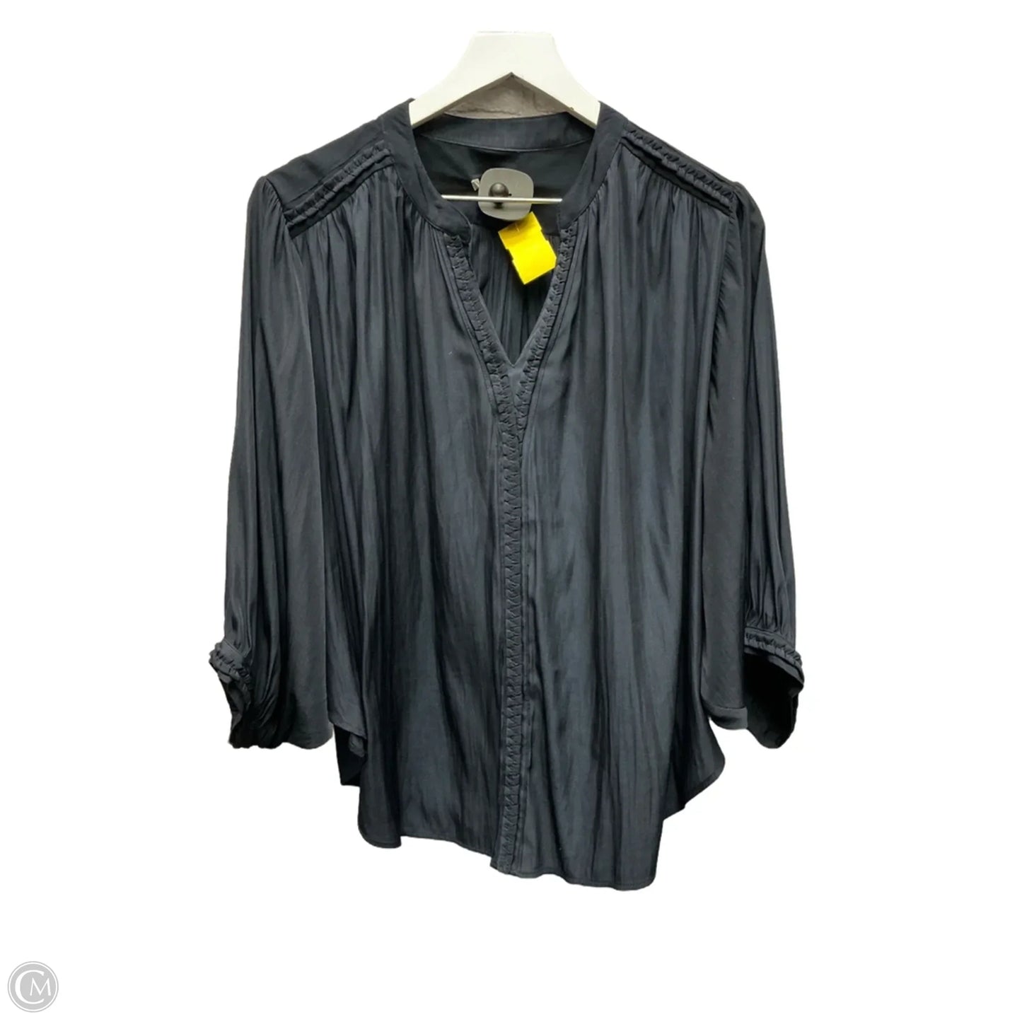 Top Short Sleeve By Chicos In Navy, Size: M