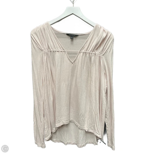 Top Long Sleeve By Banana Republic In Pink, Size: M