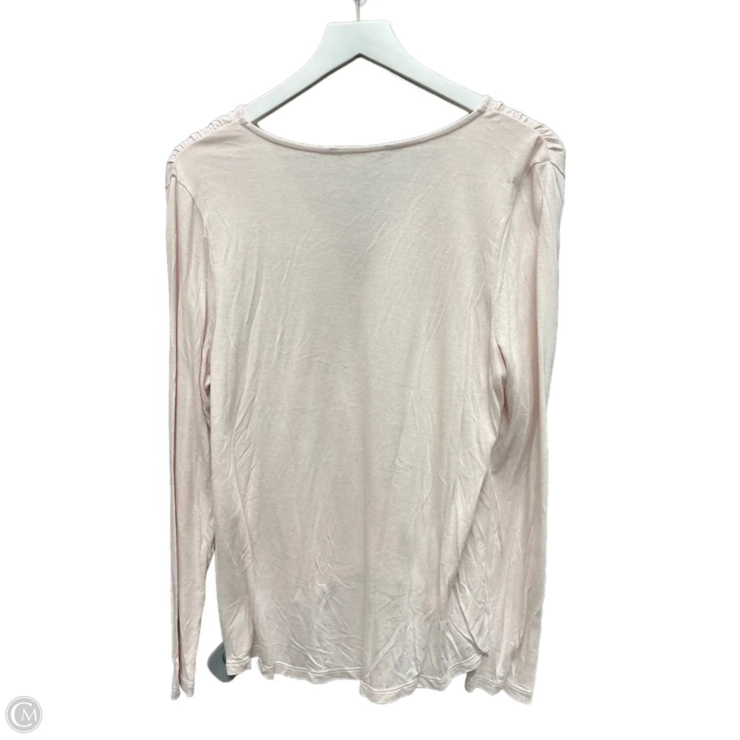 Top Long Sleeve By Banana Republic In Pink, Size: M