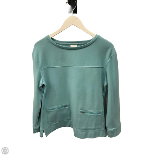 Top Long Sleeve By Chicos In Aqua, Size: S