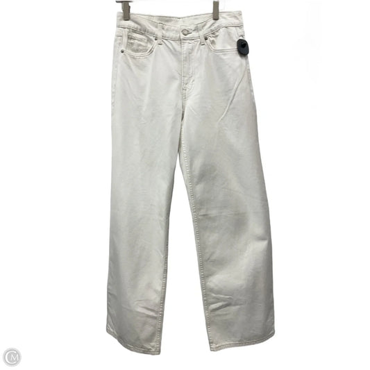 Jeans Wide Leg By Clothes Mentor In Cream Denim, Size: 2