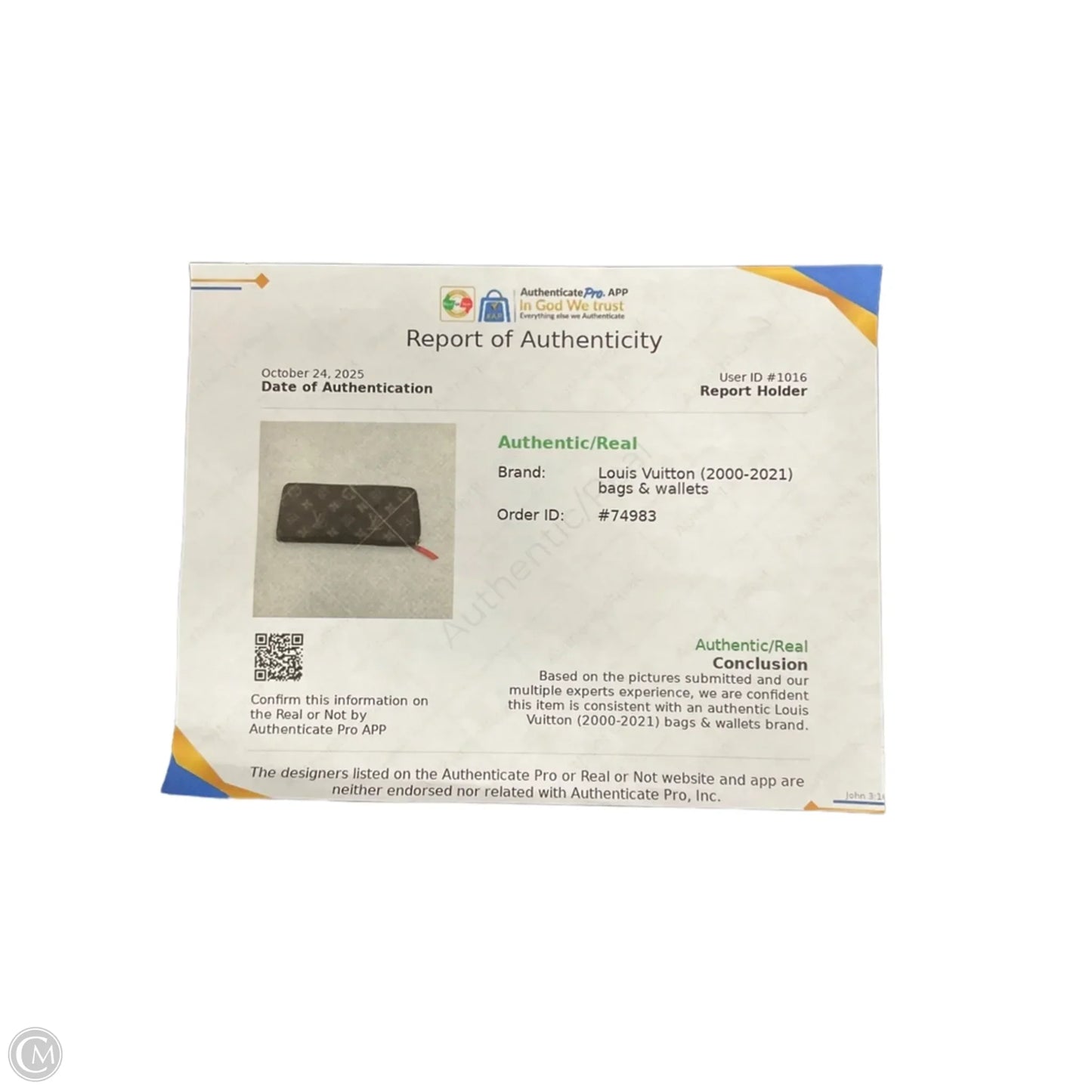 Wallet Luxury Designer By Louis Vuitton, Size: Medium