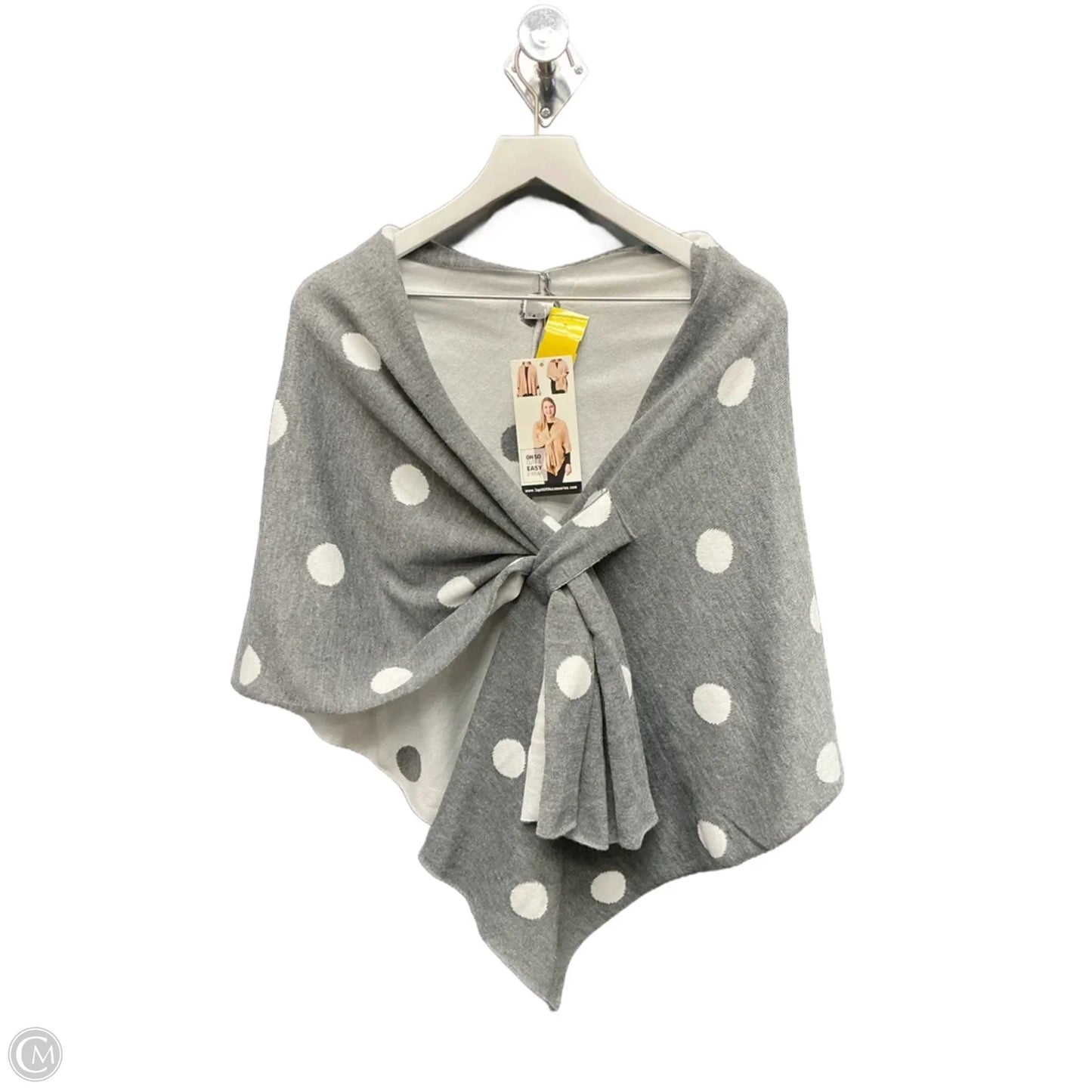 Scarf Winter By Clothes Mentor In Grey & White