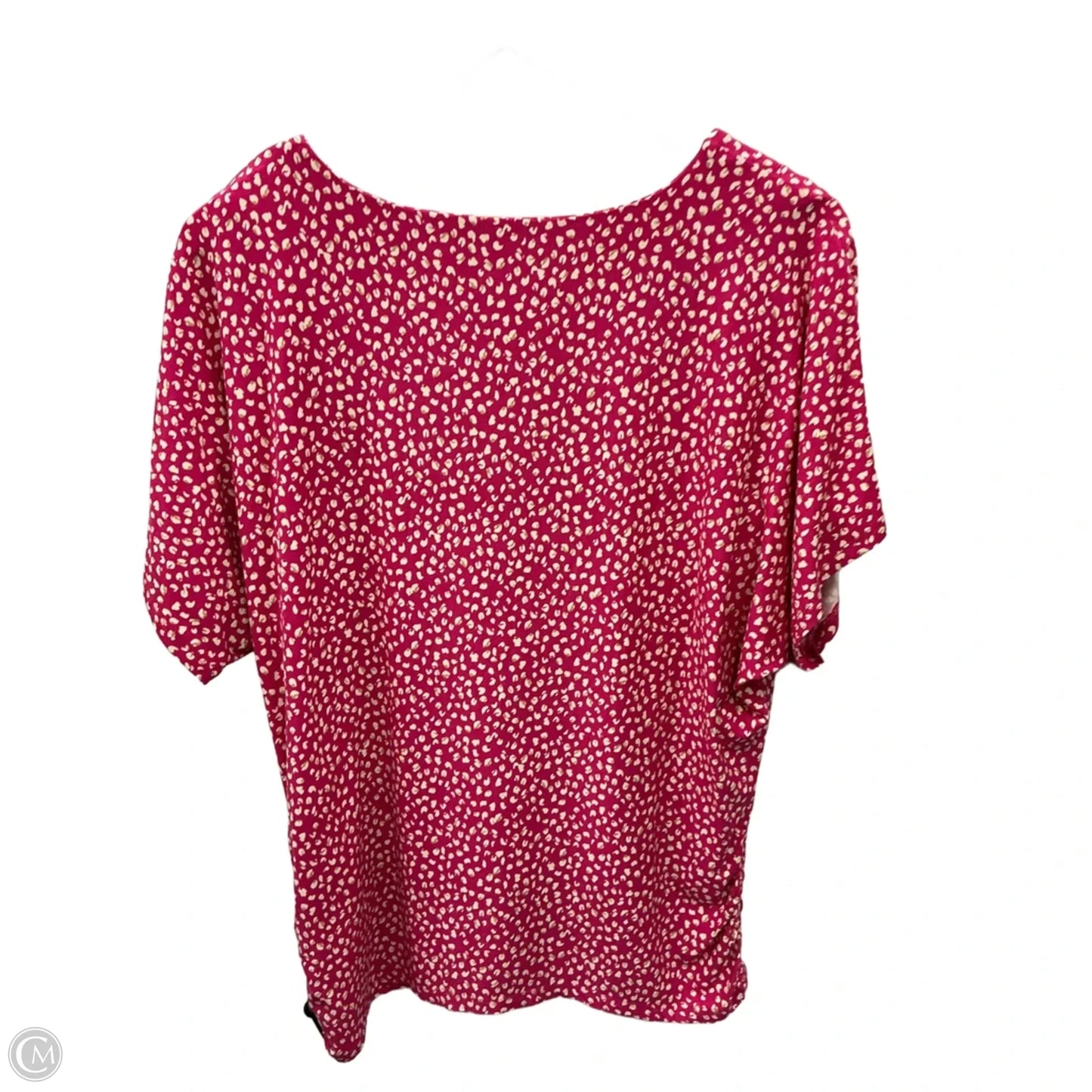 Top Short Sleeve By Chicos In Pink, Size: L