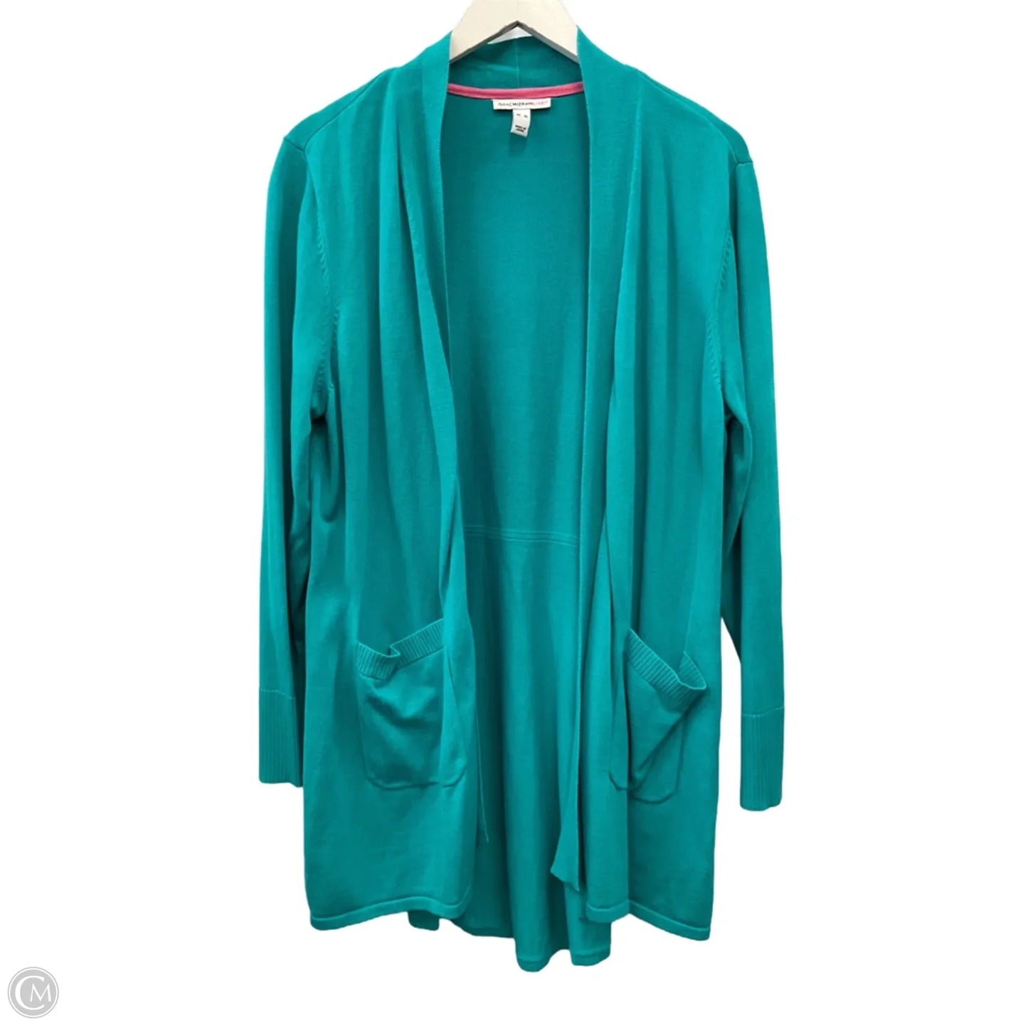 Sweater Cardigan By Isaac Mizrahi Live Qvc In Teal, Size: Xl