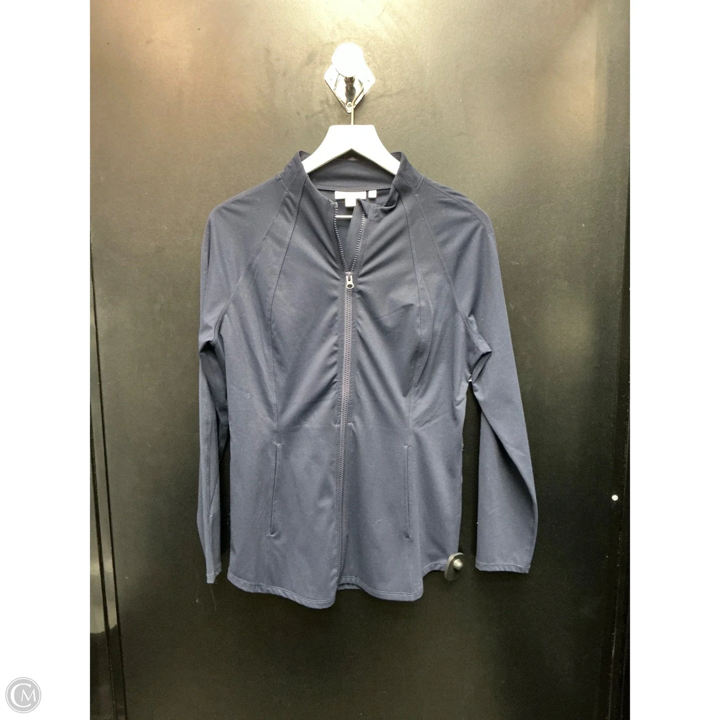 Athletic Jacket By Chicos In Navy, Size: M