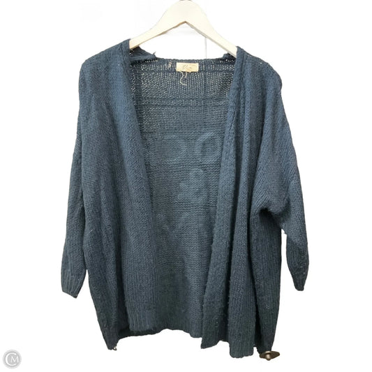 Sweater Cardigan By Elan In Navy, Size: S